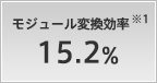 モジュール変換効率 15.2%