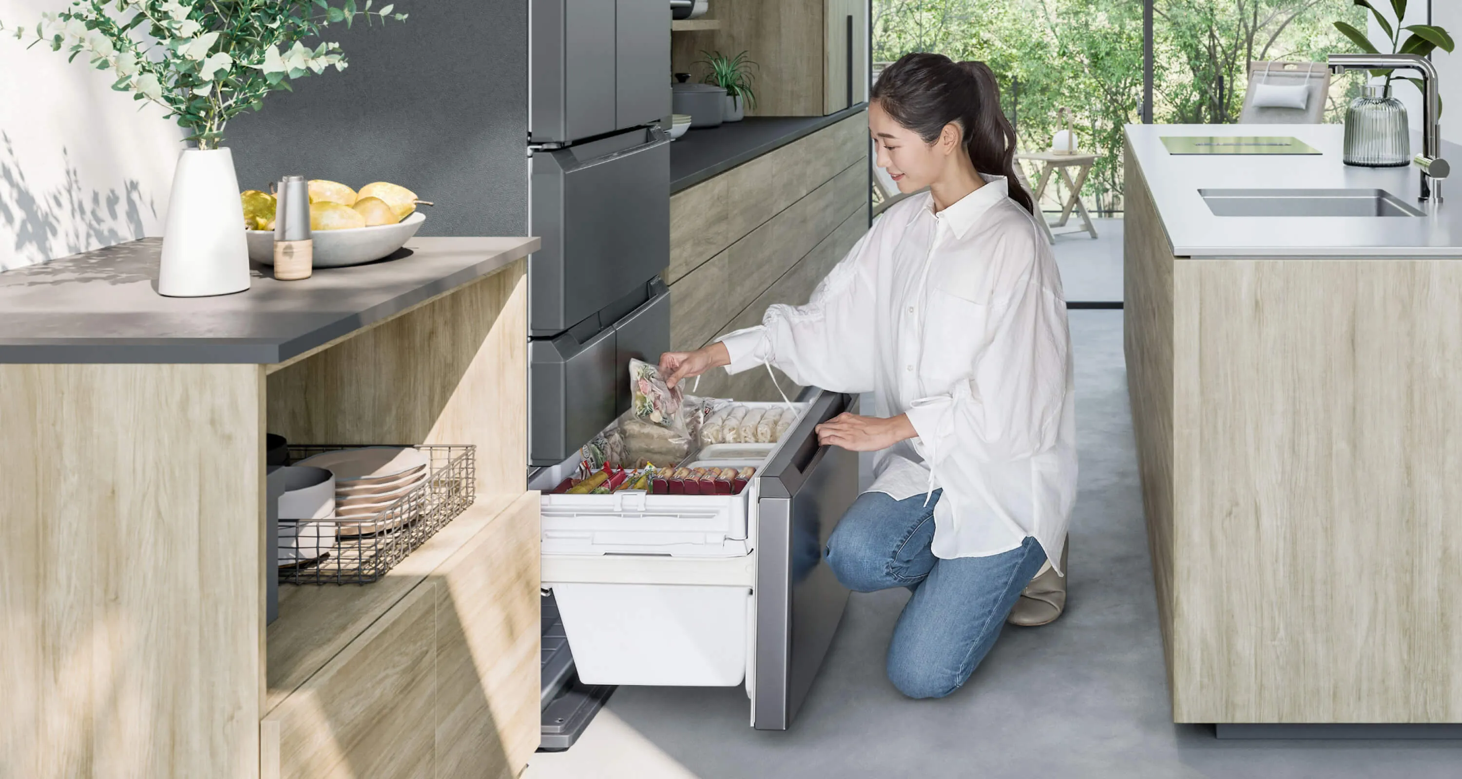 シャープ冷蔵庫とCOCORO HOME AI - 食材の保存方法や冷凍モード設定を生成AIに質問・相談