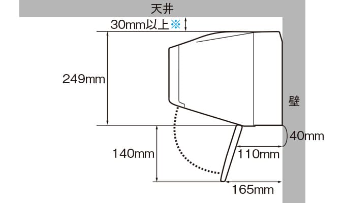 室内機設置条件図