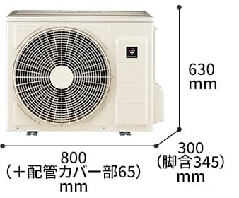 室外機の寸法図