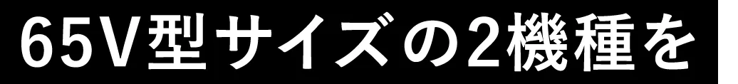 65V型サイズの2機種を