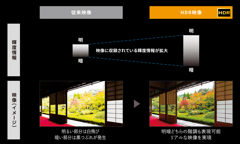 HDR映像対応