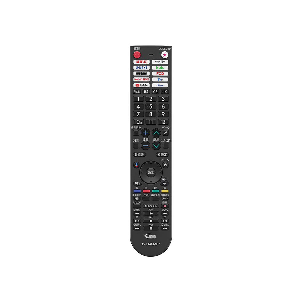 4K液晶テレビ:4T-C55FN1:リモコン