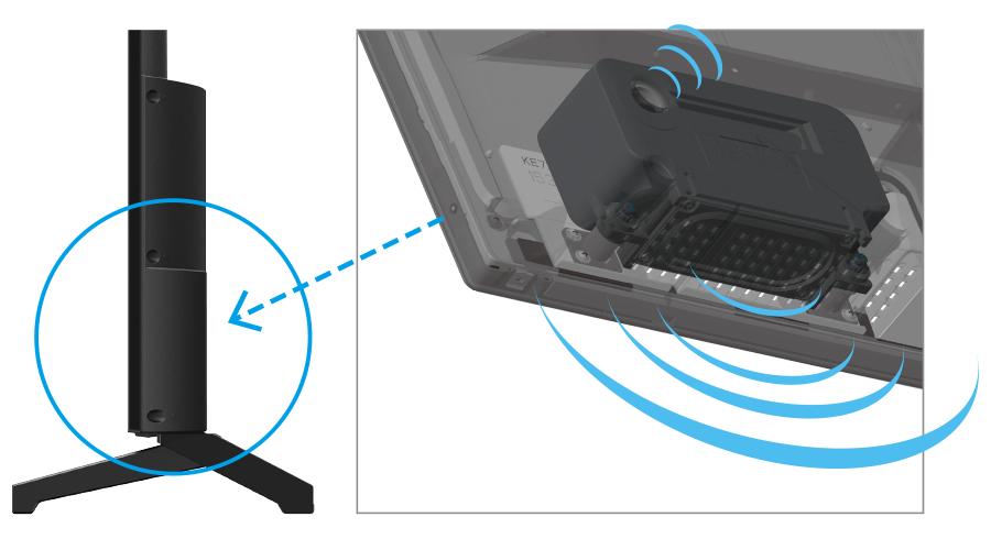 バスレフ型スピーカーボックスの構造イメージ