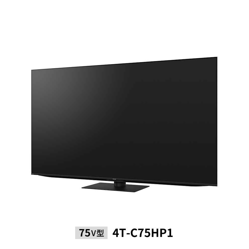 量子ドット/mini LEDテレビ:75V型4T-C75HP1:左振り
