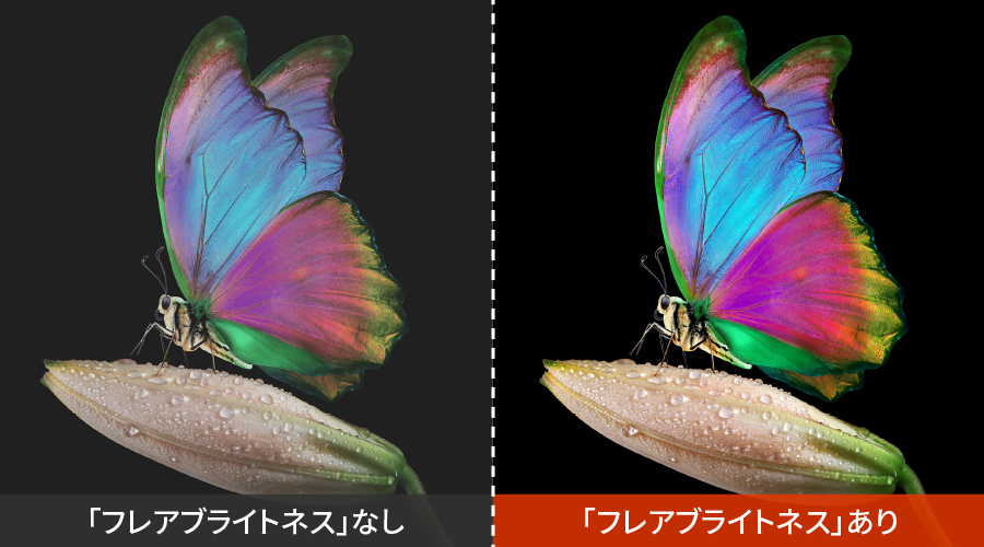 比較イメージ（コントラストを高く再現）