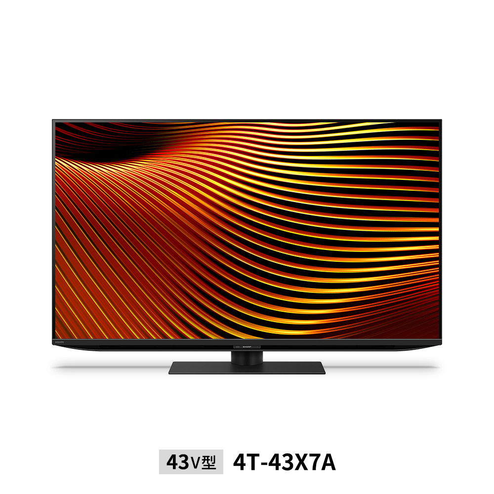 量子ドット/mini LEDテレビ:43V型4T-43X7A:正面