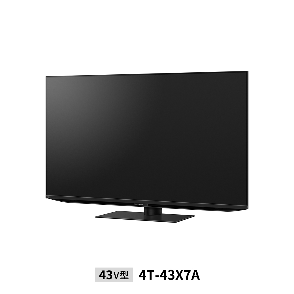 量子ドット/mini LEDテレビ:43V型4T-43X7A:左振り