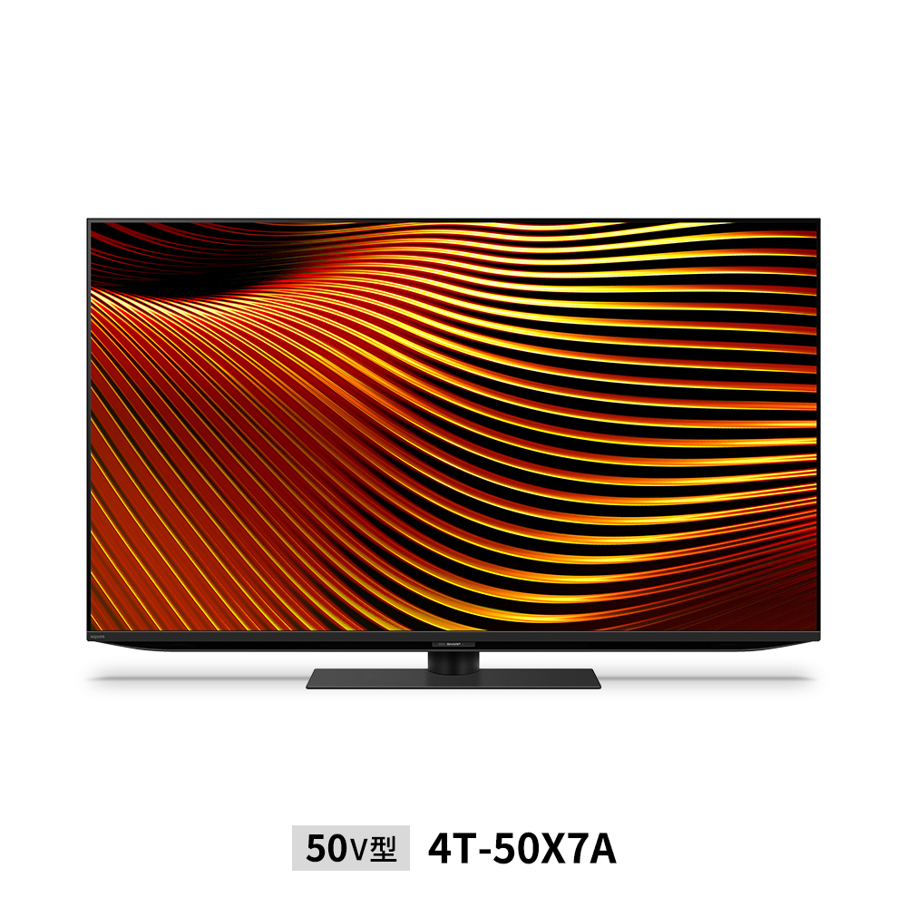 量子ドット/mini LEDテレビ:50V型4T-50X7A:正面