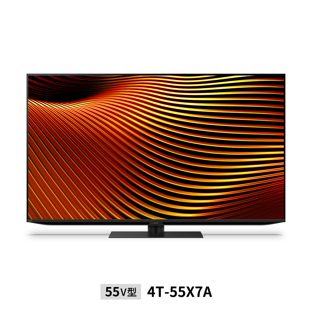 量子ドット/mini LEDテレビ:55V型4T-55X7A:正面