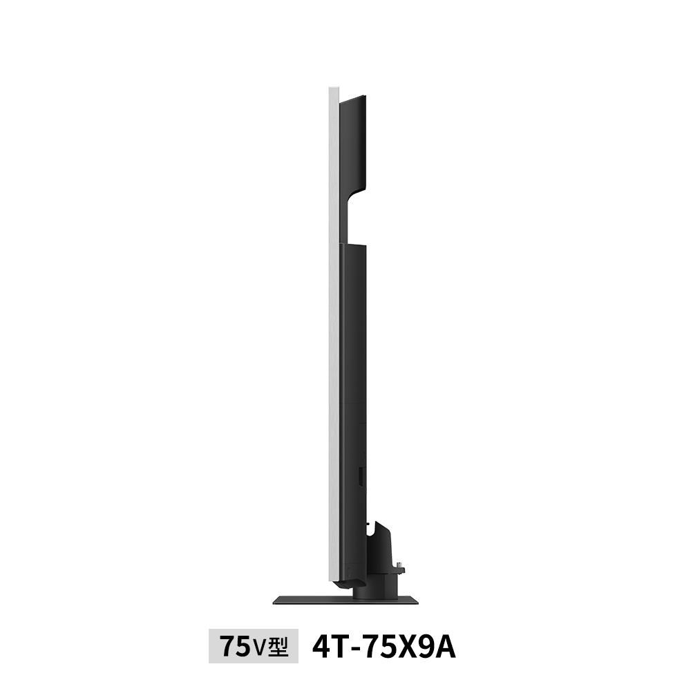 量子ドット/mini LEDテレビ:75V型4T-75X9A:側面