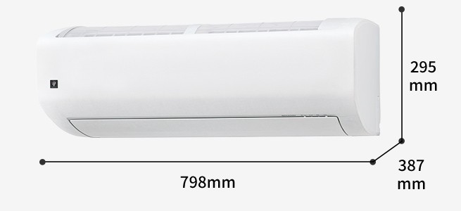 外形寸法、幅798mm×奥行387mm×高さ295mm