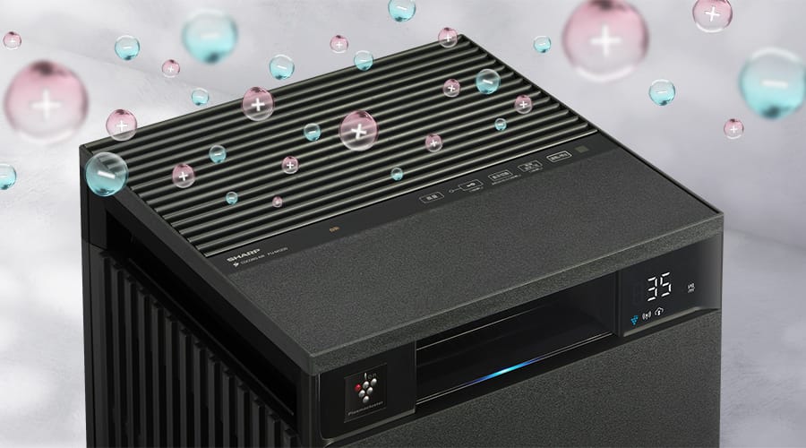 プラズマクラスター放出イメージ。