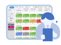 シンプルで使いやすい操作画面