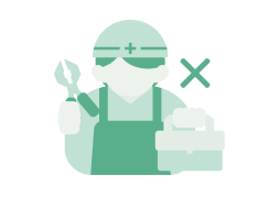 配線工事、専用端末が不要