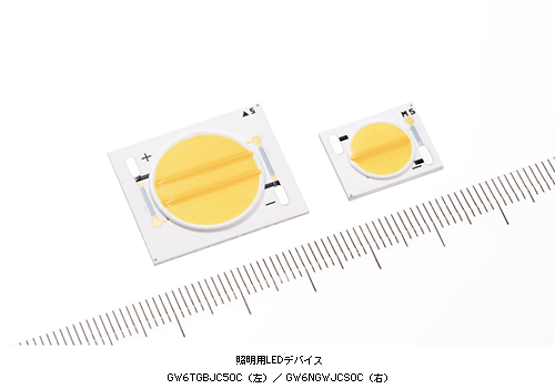 照明用デバイス<br>GW6TGBJC50C (左) ／ GW6NGWJCS0C (右)