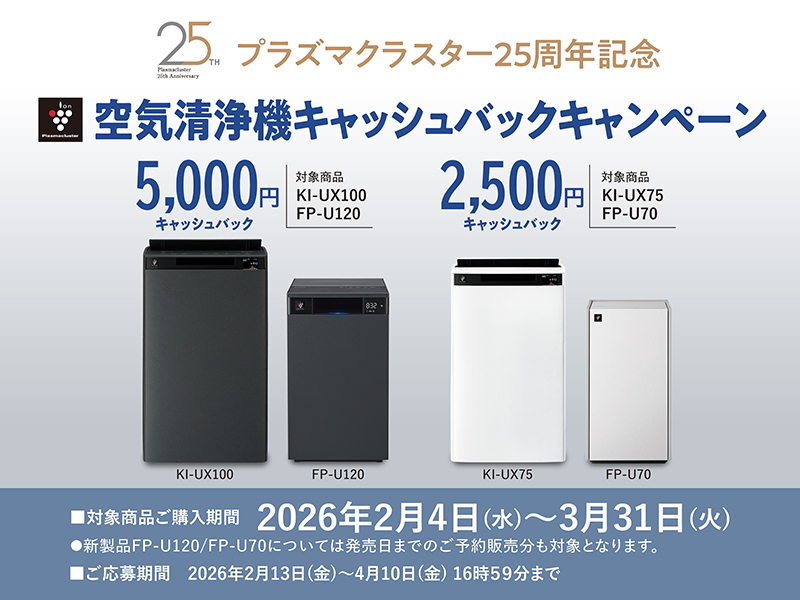 空気清浄機キャッシュバックキャンペーン