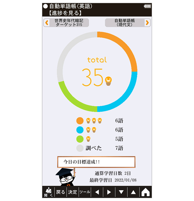 学習進捗管理画面イメージ