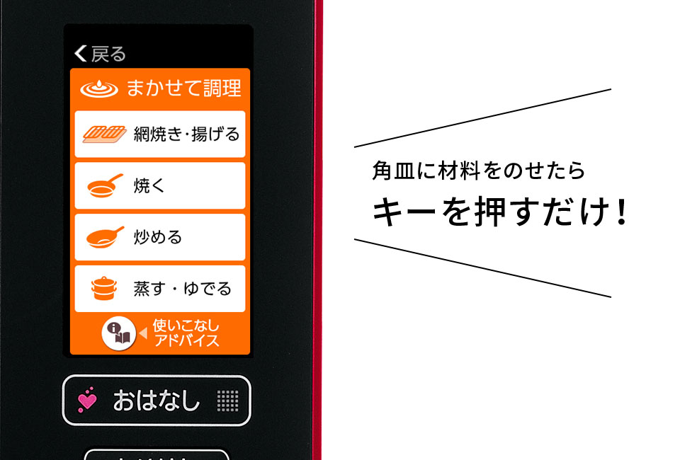 キーを押すだけ！
