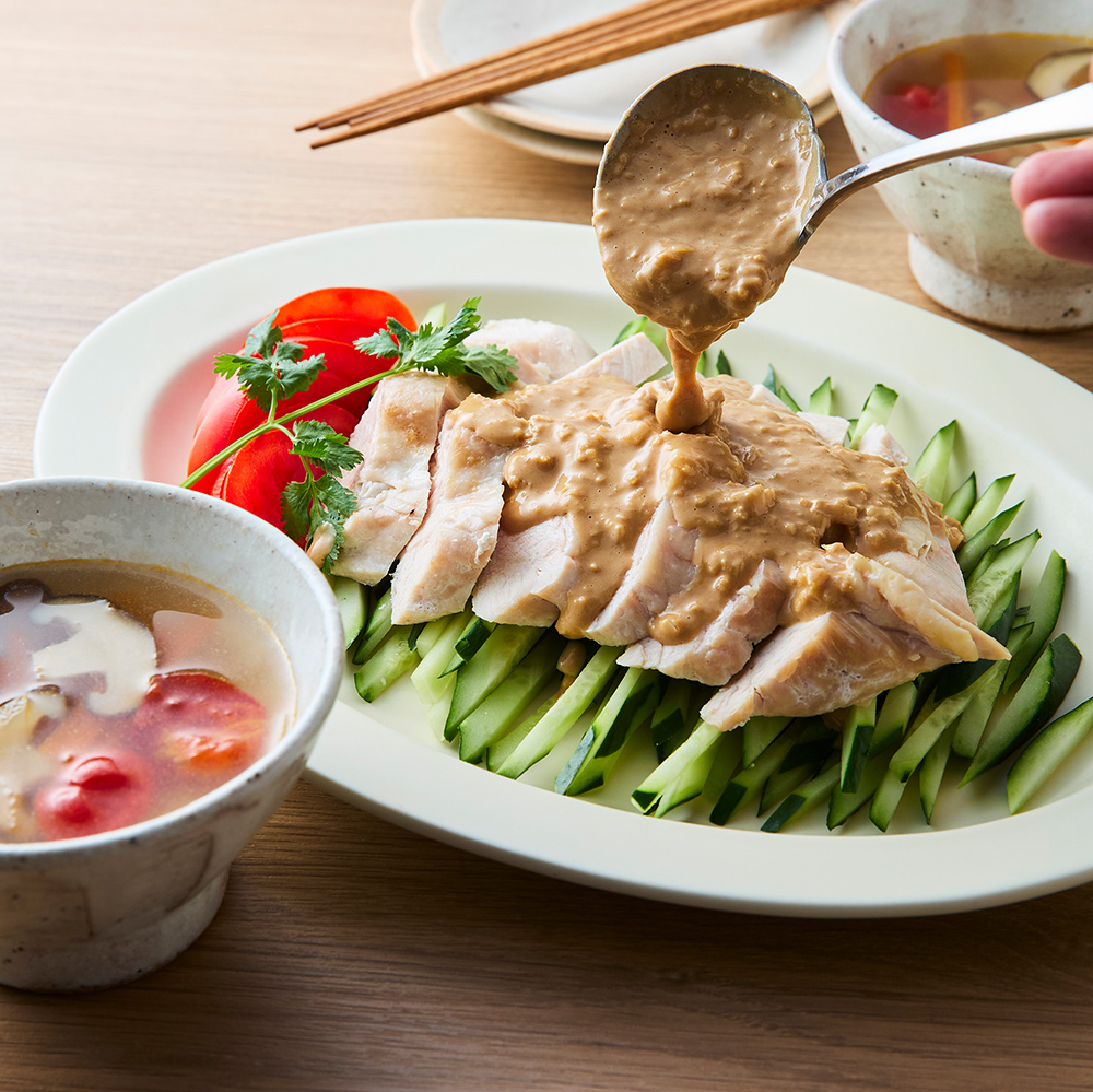 棒棒鶏（スープセット）出来上がりイメージ