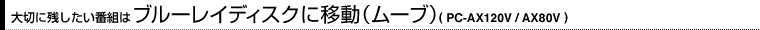 ؂Ɏcԑg̓u[CfBXNɈړi[ujiPC-AX120V/AX80Vj