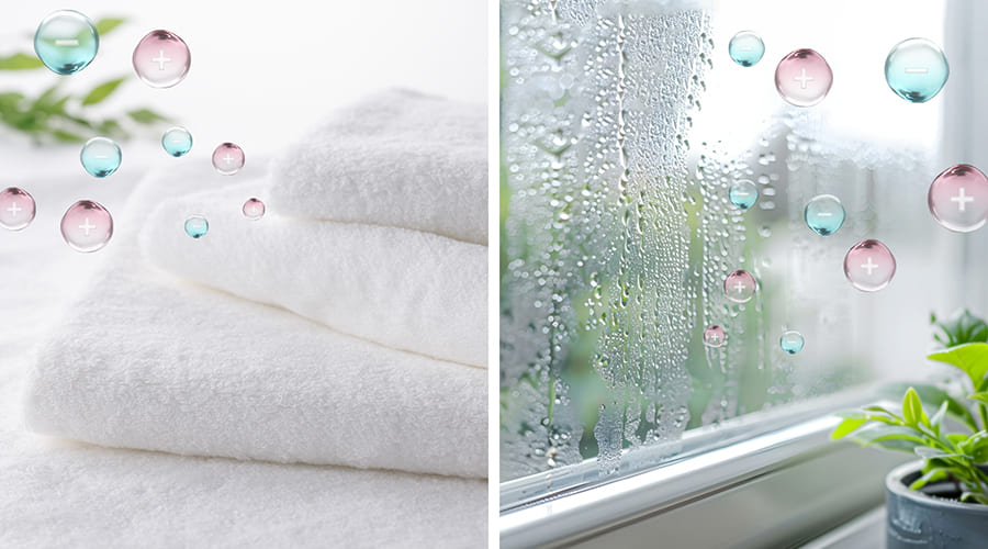 衣類の消臭や付着カビ菌※4の増殖を抑制のイメージ画像。