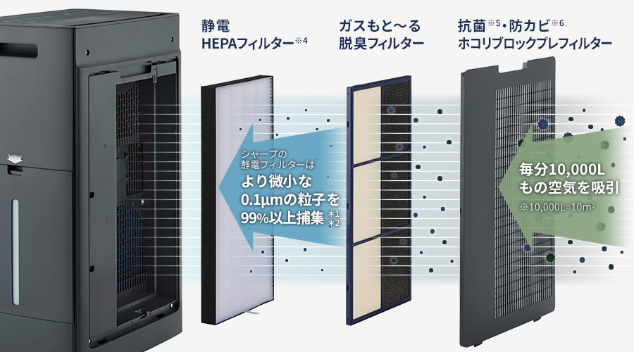 内部フィルターの構造