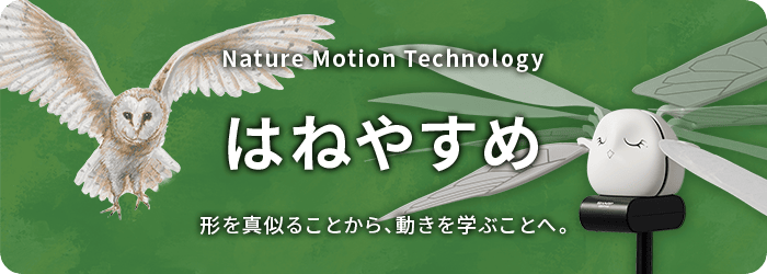 形を真似ることから動きを学ぶことへ。はねやすめのページへリンクします