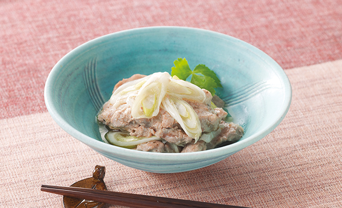 豚肉の香味蒸し
