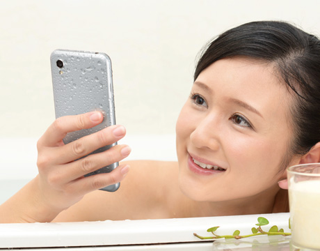 お風呂でも快適な画面操作