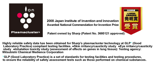 Plasmacluster technology 