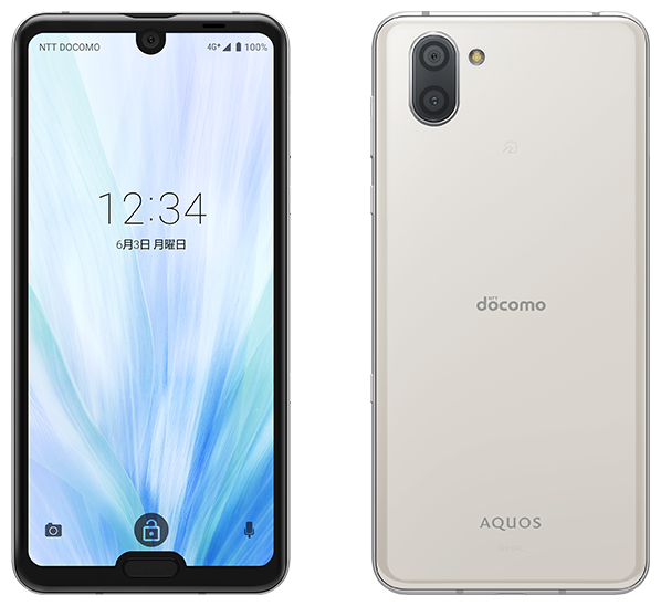 AQUOS R3 SH-04L／プラチナホワイト