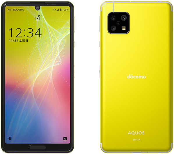 AQUOS sense4 SH-41A／イエロー