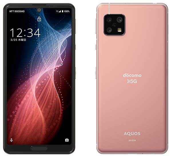 AQUOS sense5 SH-53A／コーラルレッド