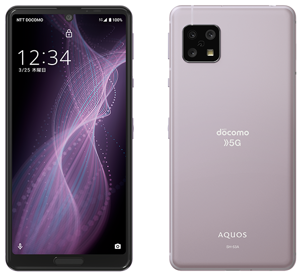 AQUOS sense5 SH-53A／ライラック
