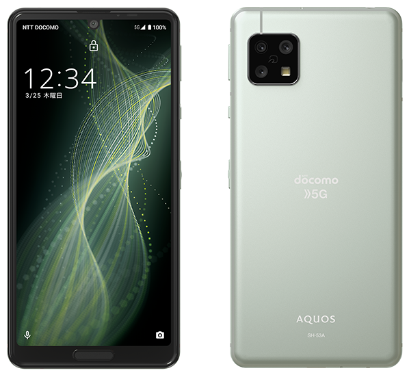 AQUOS sense5 SH-53A／オリーブシルバー