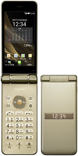 AQUOS K SHF34／シャンパンゴールド