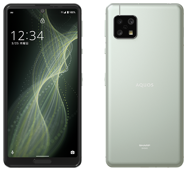 AQUOS sense5 SHG03／オリーブシルバー