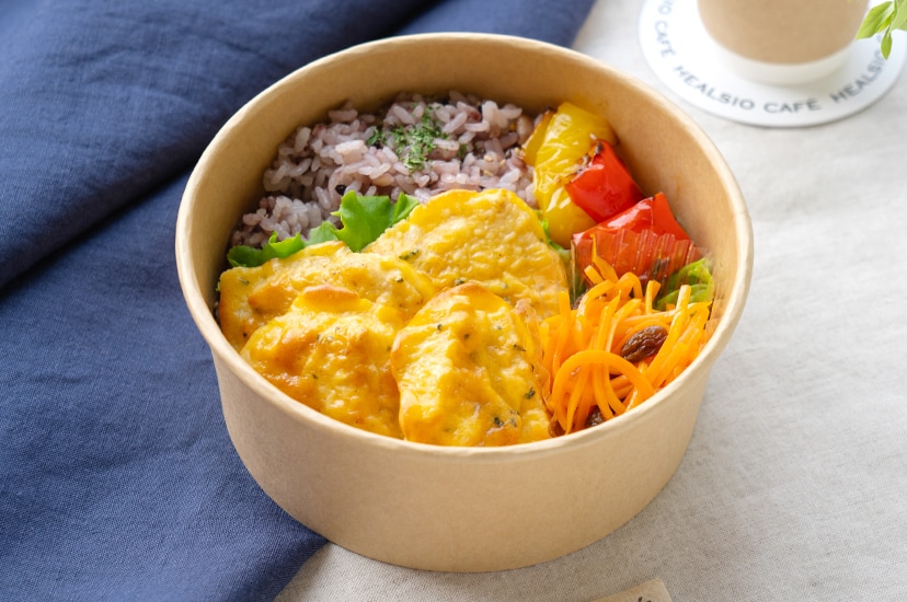A：「鶏むね肉のヘルシオピカタ」＆「焼き野菜」のヘルシオセット
