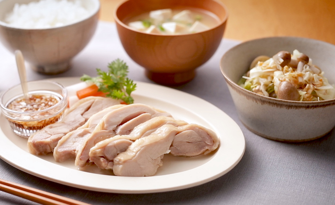 「蒸す・ゆでる」料理イメージ