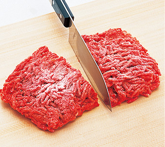 冷凍ミンチ肉の写真