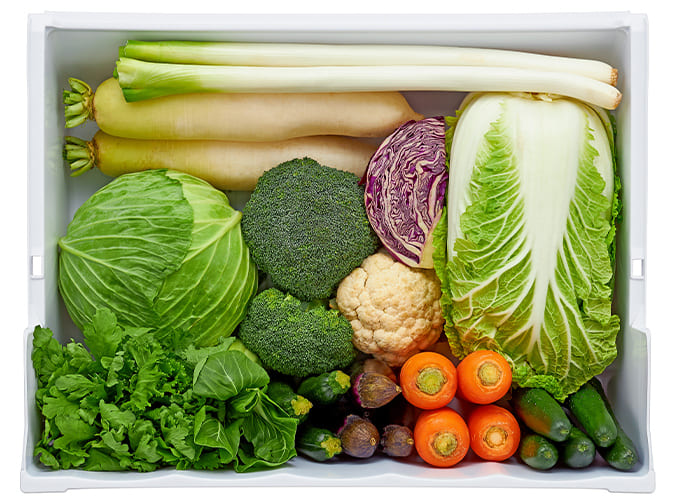 下段野菜ケース収納イメージ