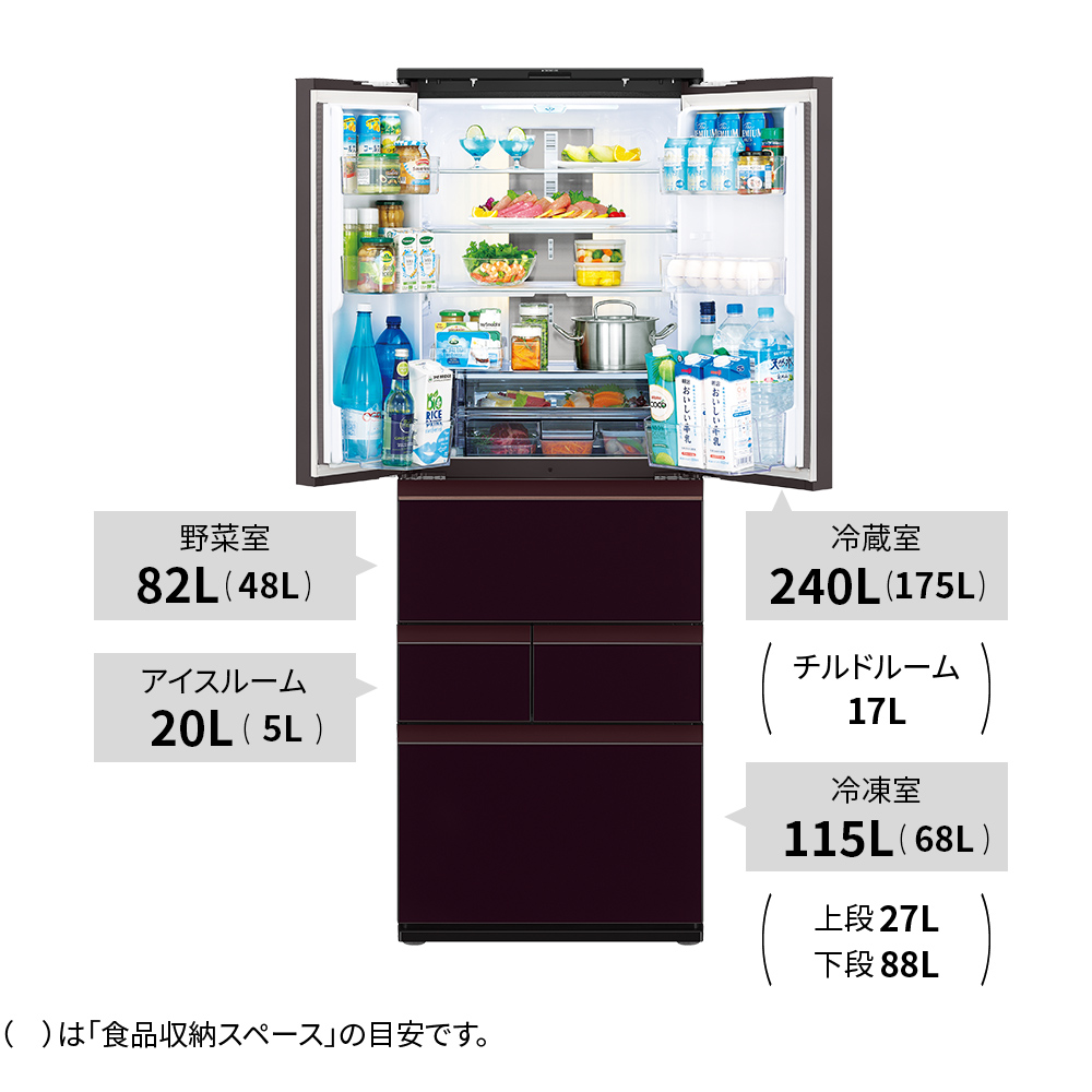 定格内容積