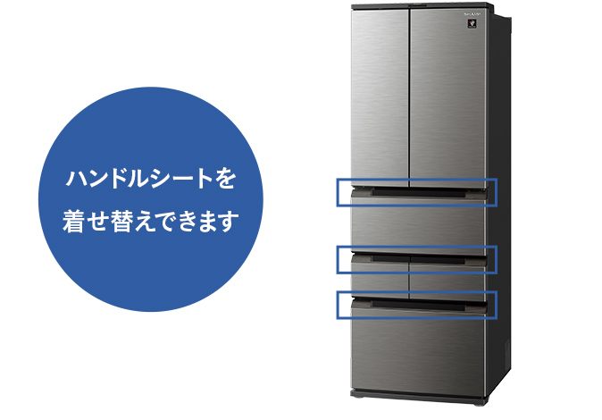 ハンドルシート着せ替え位置