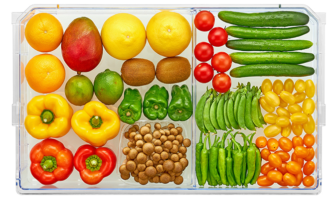 上段野菜ケース収納イメージ