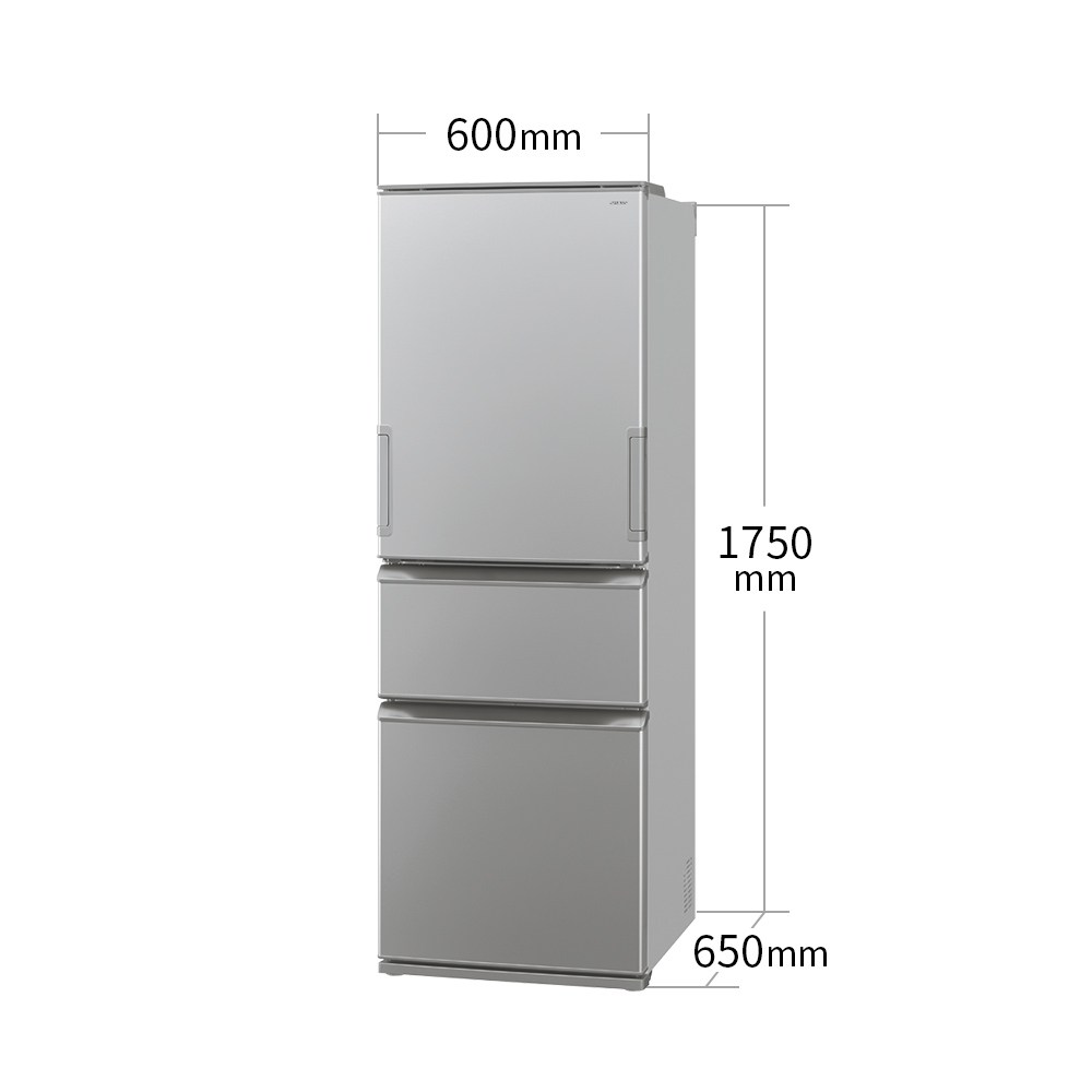 外形寸法図、幅600mm×奥行650mm×高さ1750mm