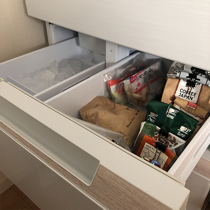 coraruさんの冷蔵庫SJ-MF46J庫内冷凍室