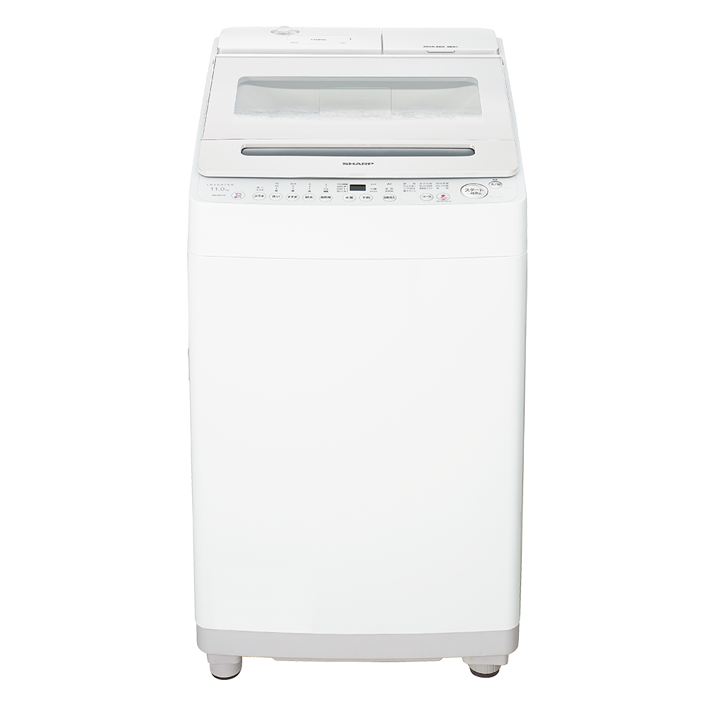 ドラム式洗濯乾燥機 ES-SW11K：-W（ホワイト系・正面）