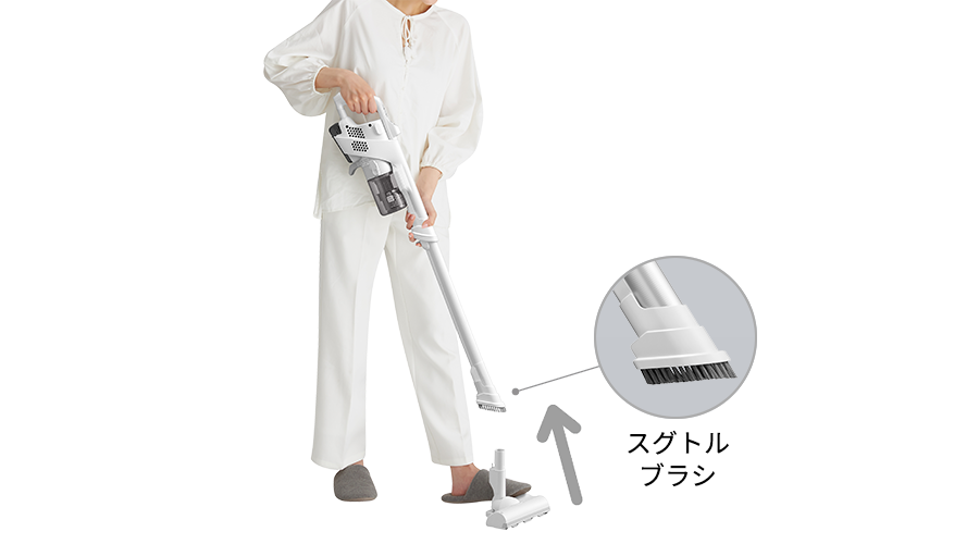 床掃除からスグトルブラシに切り替え