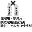 住宅用・家具用・換気扇用合成洗剤・酸性・アルカリ性洗剤